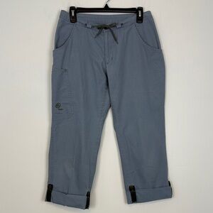 Patagonia Women’s Rhythm Light Gray Cargo Pants with Rolled Cuffs. Size Small.